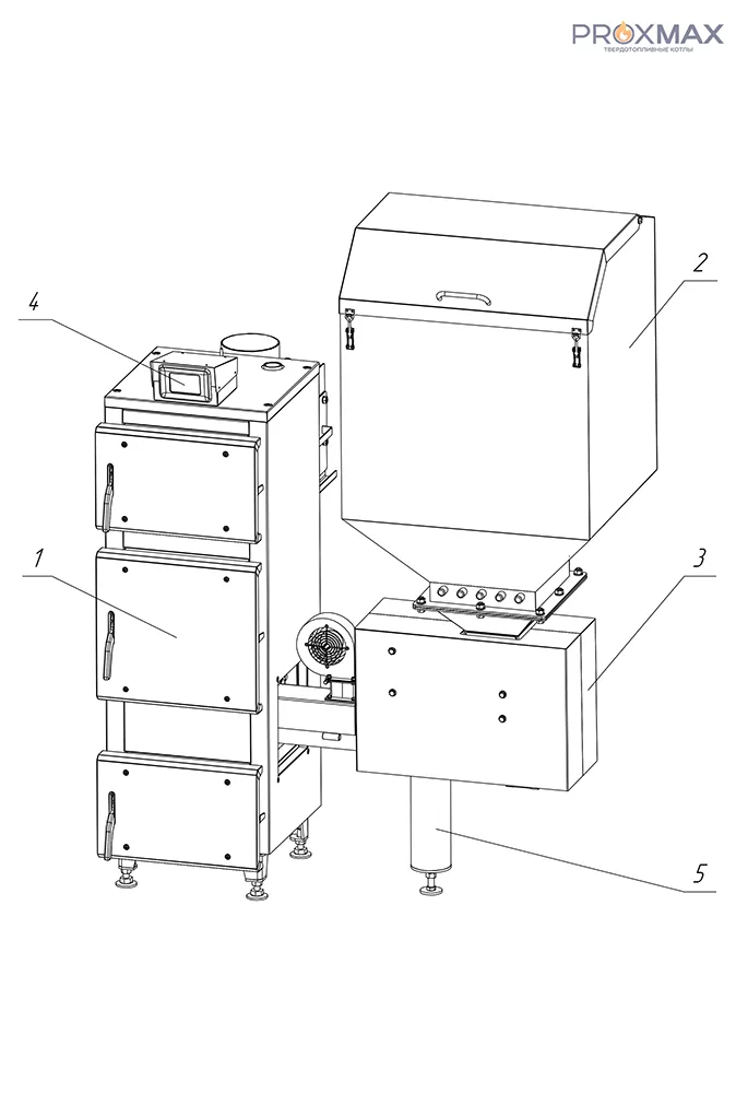 Котел PROXMAX PELLET 32 KW 346L — 32 кВт